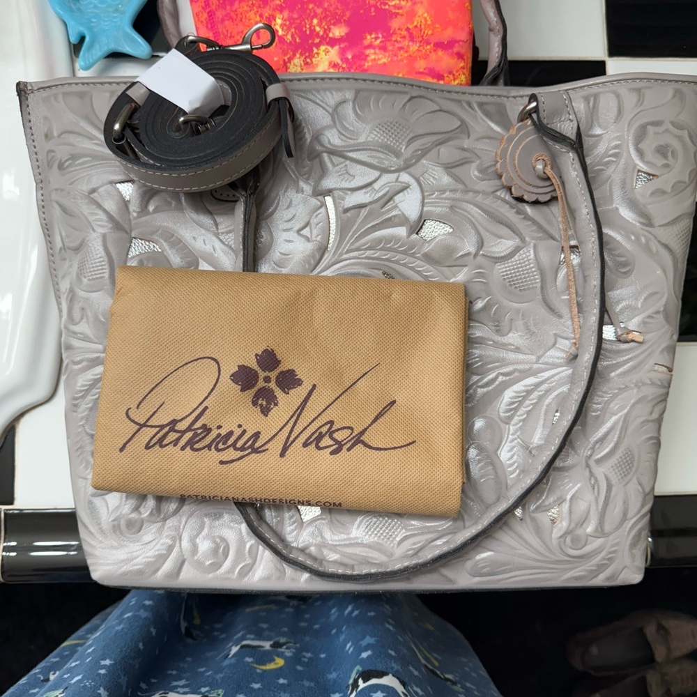 Patricia Nash Silver Embossed Tote